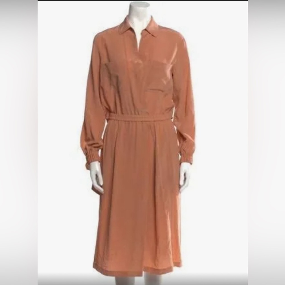 Vince Silk Midi-Dress